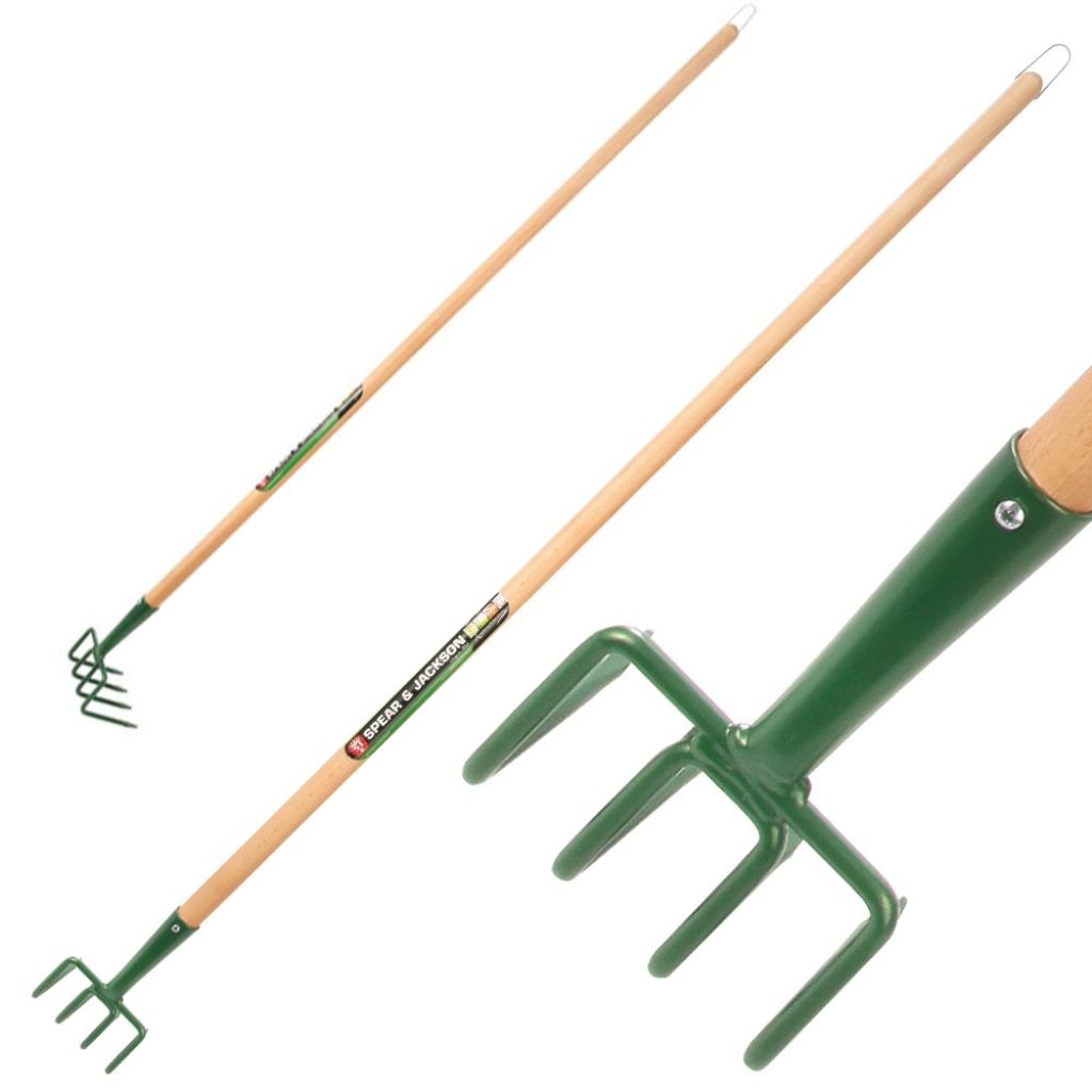 Lightweight 4-tine Spear & Jackson digging/weeding rake