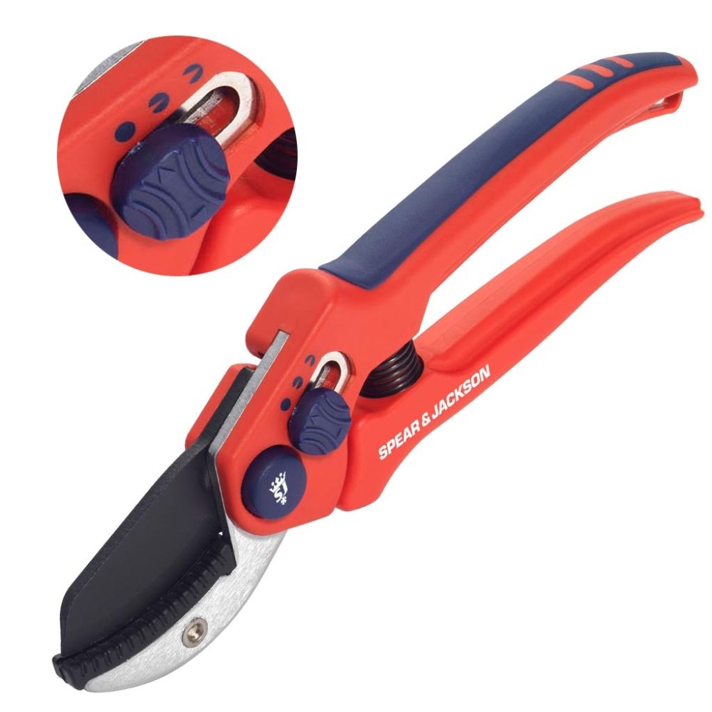 Adjustable Handle Anvil Secateurs by Spear & Jackson