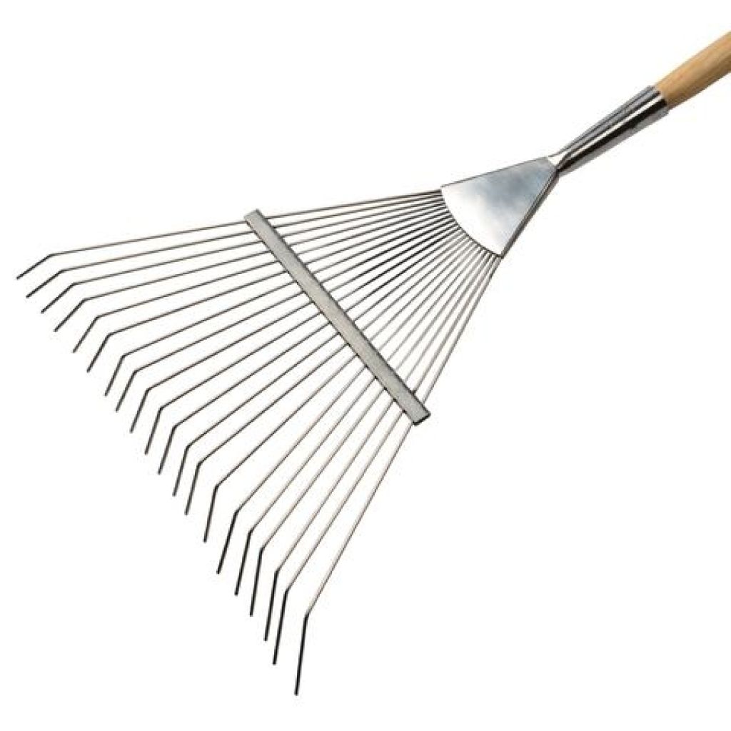 Round wire leaf rake with 20 teeth Burgon & Ball - RHS Range