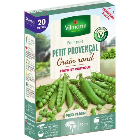 Dwarf Pea Petit Proven Al Vilmorin Seeds Early French Variety